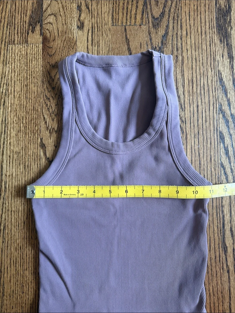 Alo Mauve Pink Purple Goddess Go To Ribbed Tank Top S